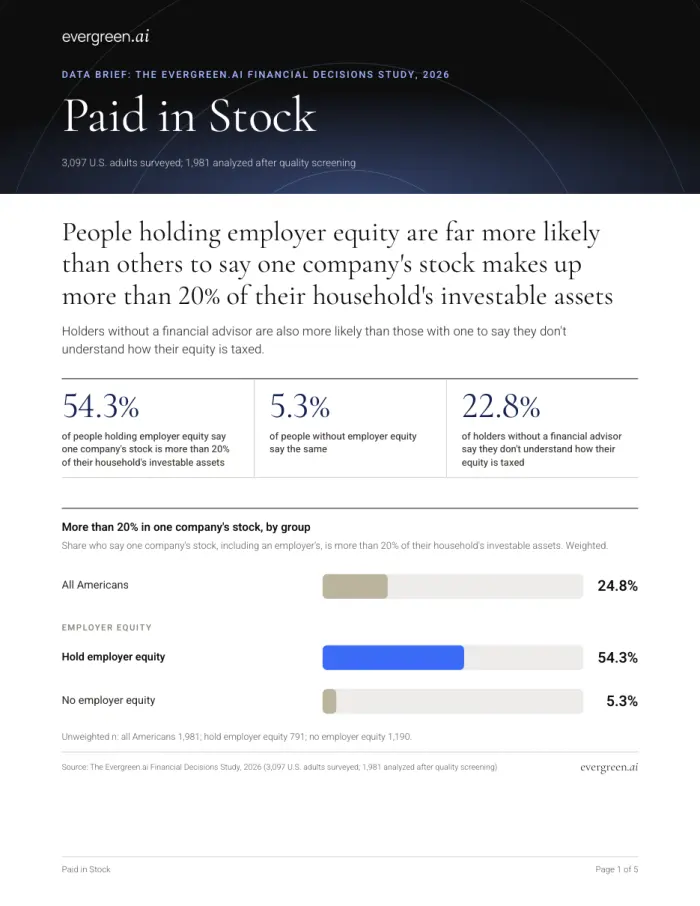 Cover of the Paid in Stock data brief